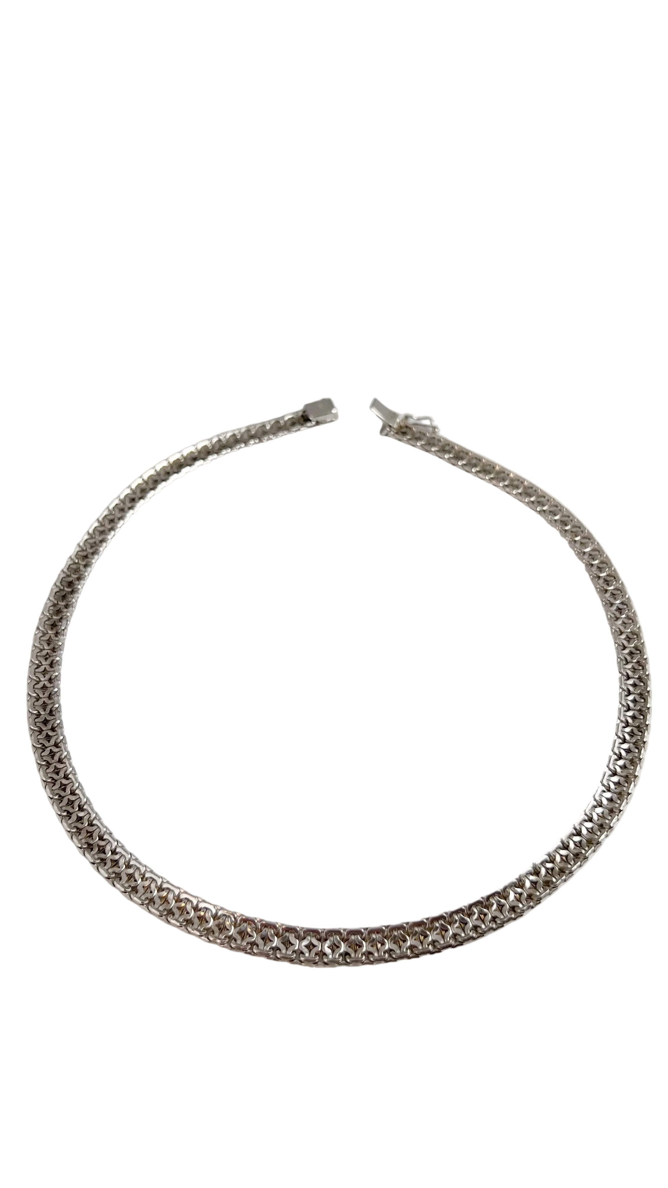 Vintage Sterling Silver Link Necklace