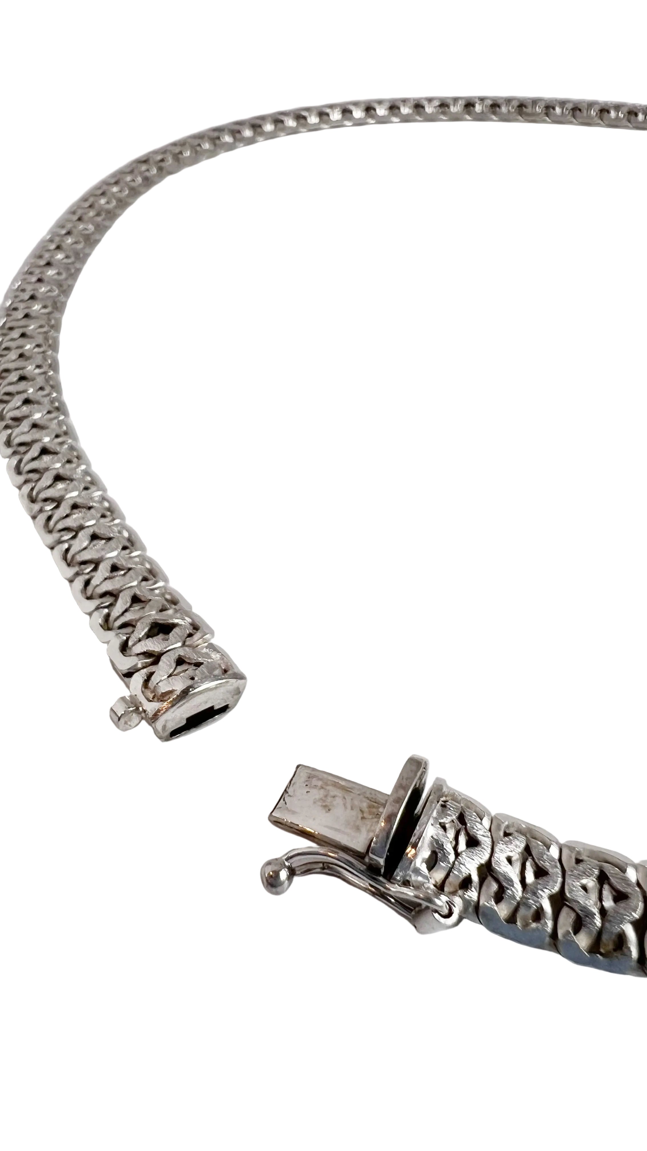 Vintage Sterling Silver Link Necklace