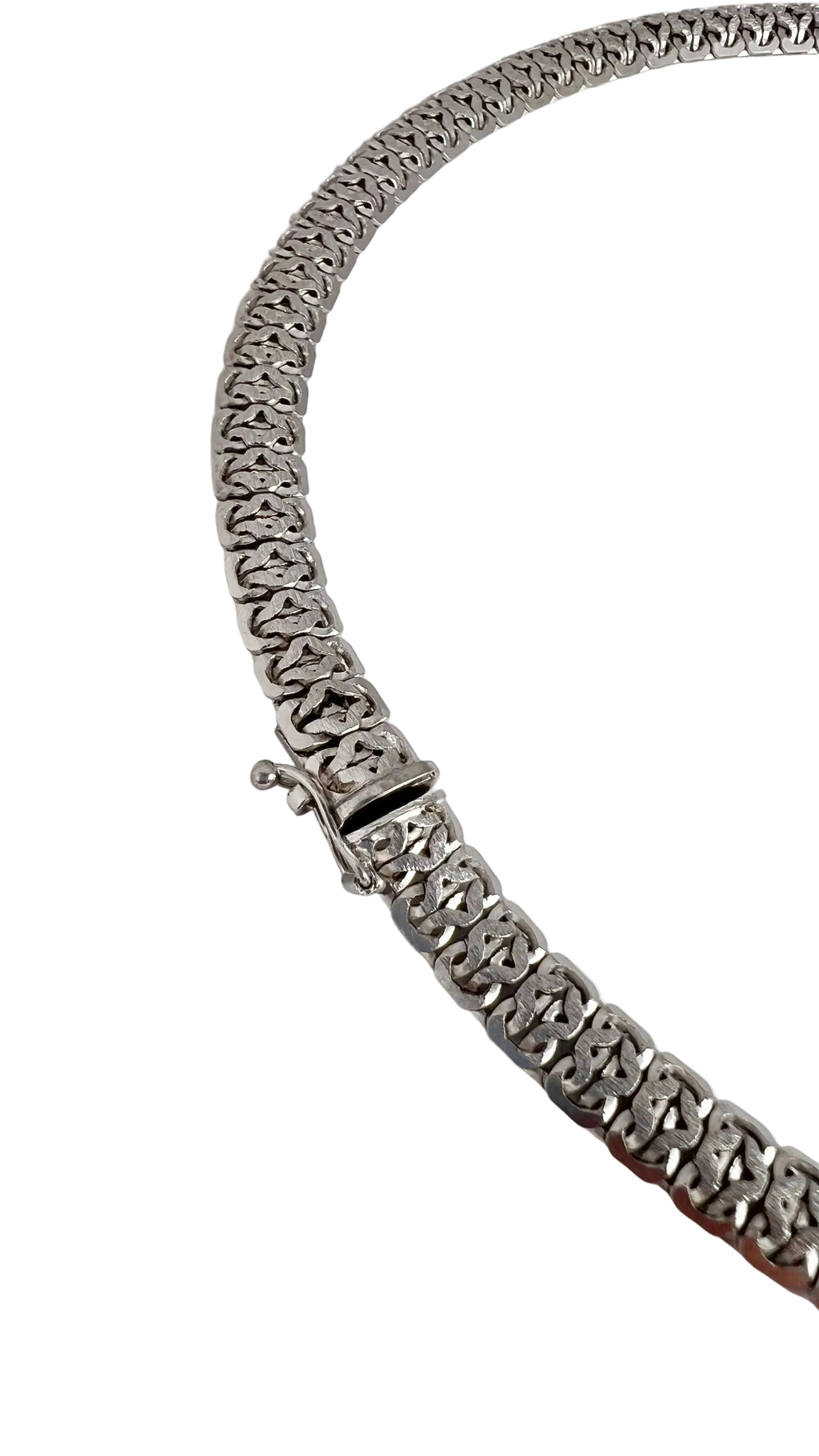 Vintage Sterling Silver Link Necklace