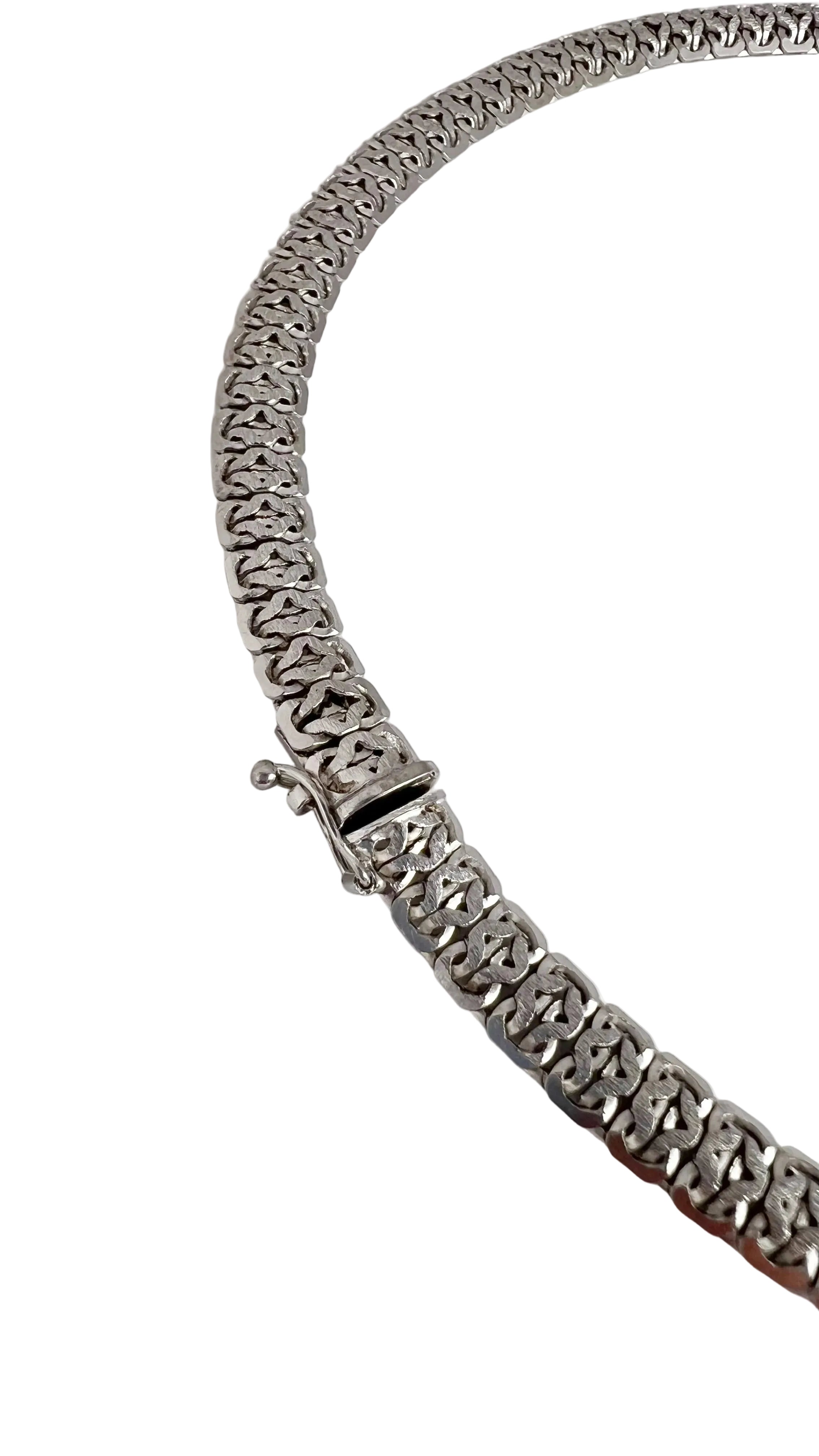 Vintage Sterling Silver Link Necklace