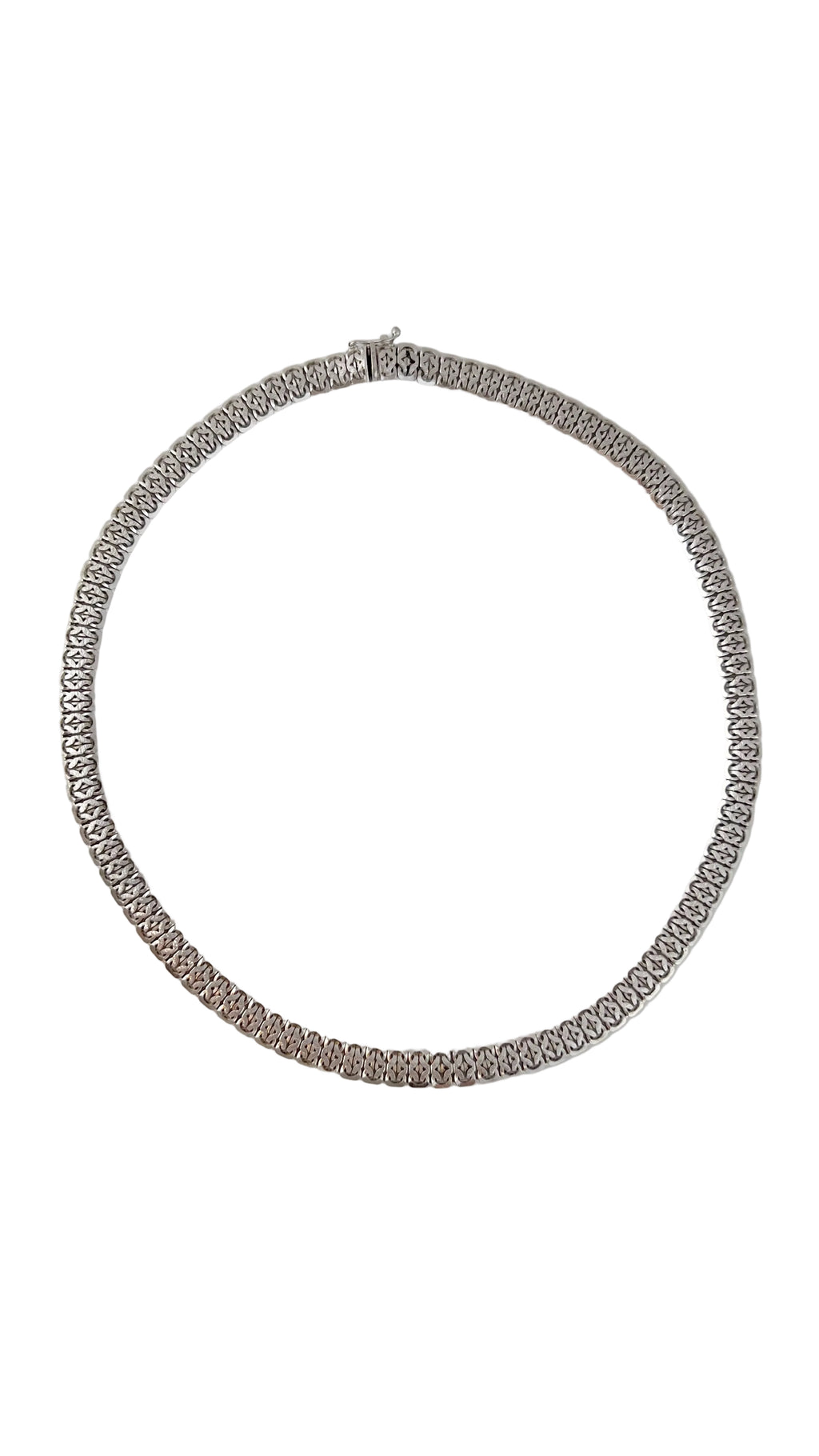 Vintage Sterling Silver Link Necklace